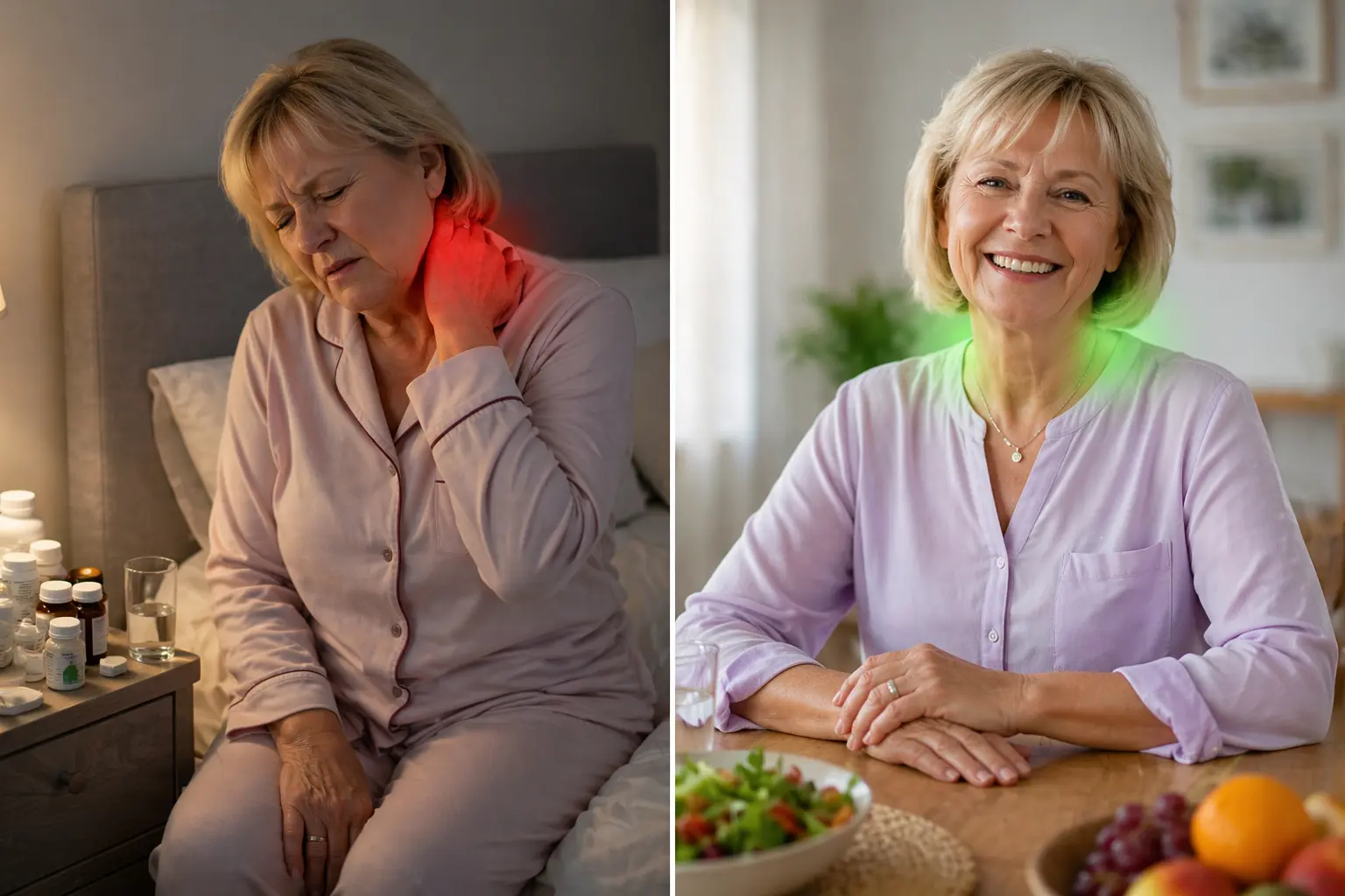 Frau schläft entspannt und schmerzfrei mit dem Relaro Orthokissen